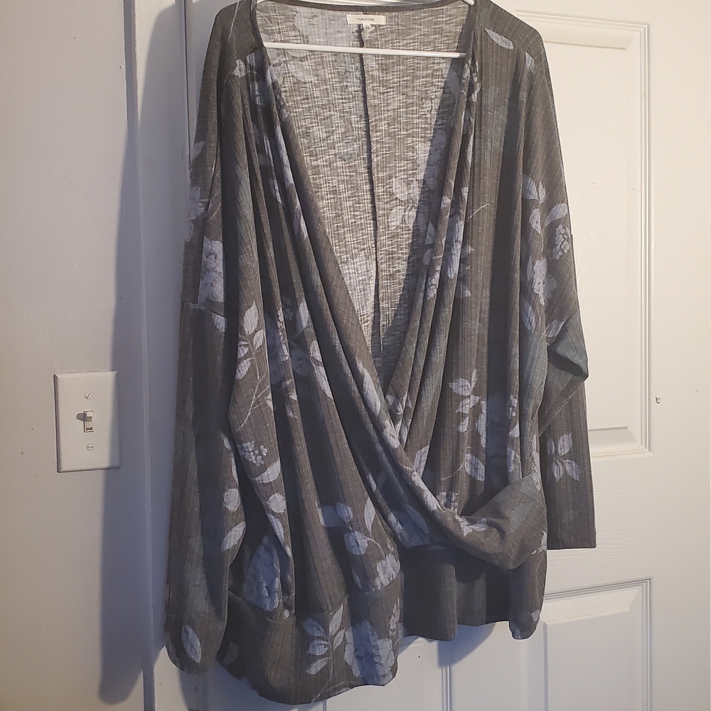 Maurices Floral Drape Women's Top